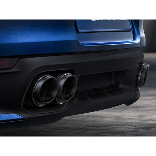 Auspuff Sportendrohre, in Schwarz. Porsche Carrera/Targa Porsche 992 – Originalteil