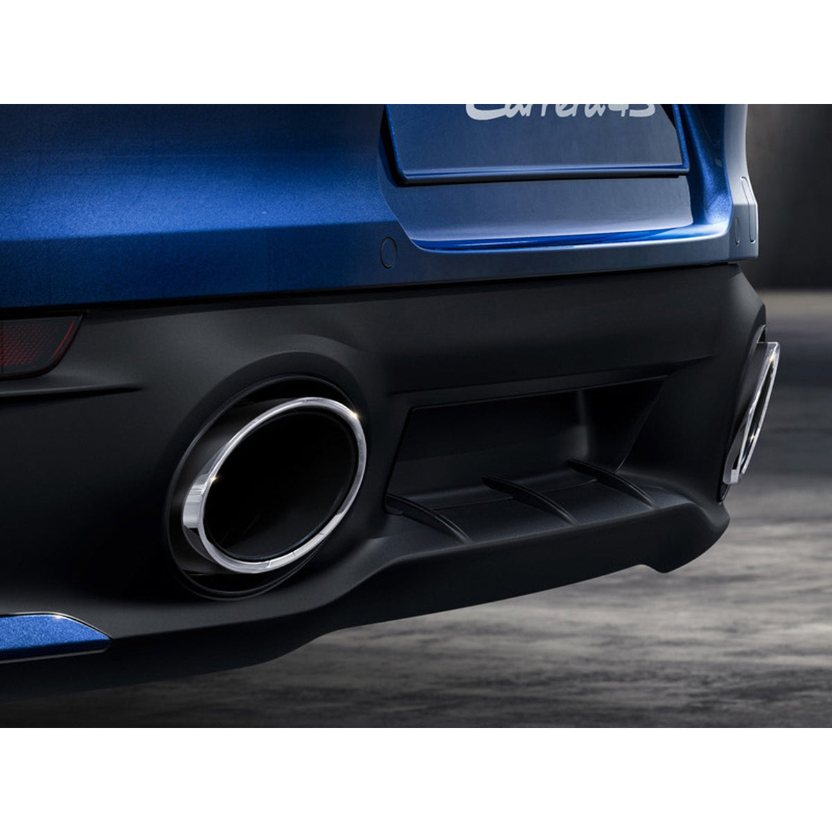Auspuff-Endrohre, in Silber Porsche 992 – Originalteil