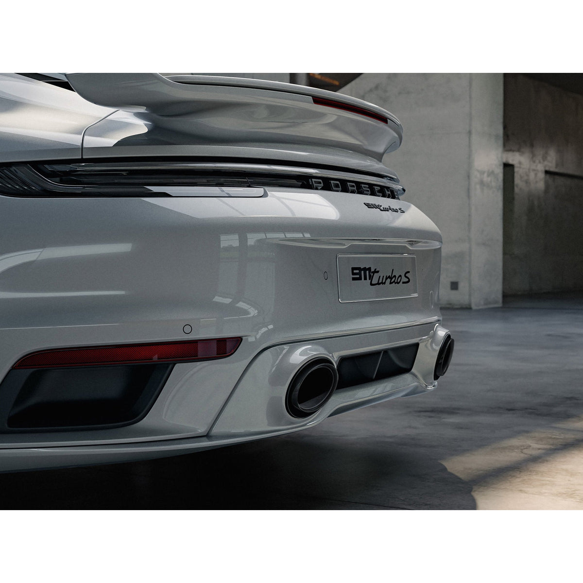 Sports exhaust system, with tailpipes in black Porsche 992 – Original part