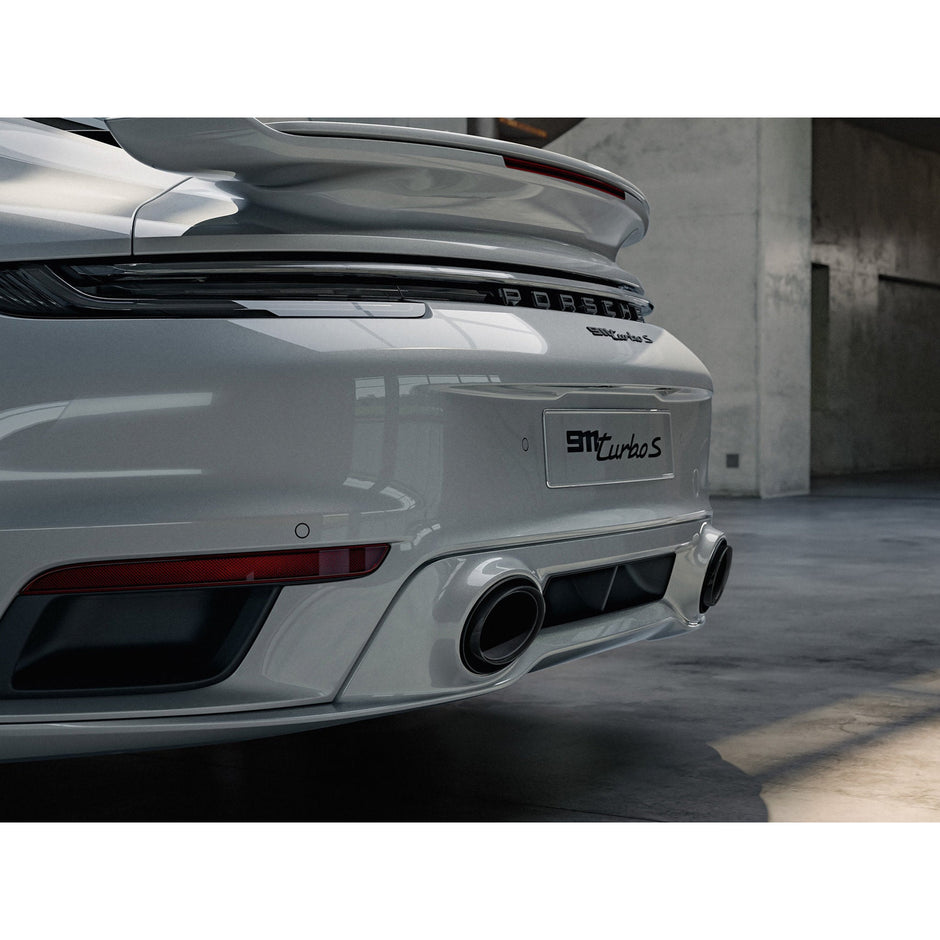 Sports exhaust system, with tailpipes in black Porsche 992 – Original part