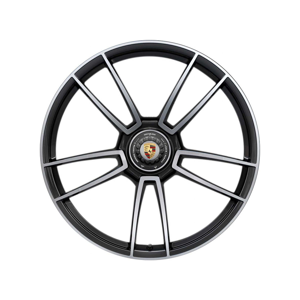 21" Alloy wheel center lock 11J ET66 – Black – Porsche Original Part