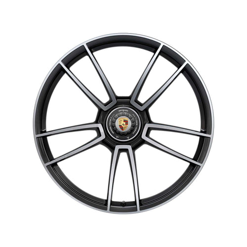 21" Alufelge Zentralverschluss 11J ET66 – Schwarz – Porsche Originalteil