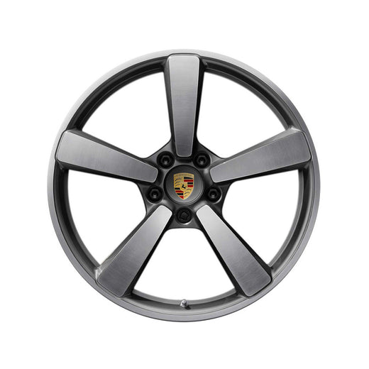 21" Alufelge Zentralverschluss 12J ET70 – Silber – Porsche Originalteil