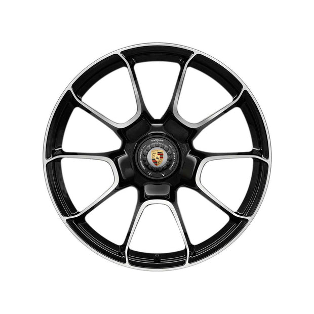 21" Alloy Wheel Center Lock 12J ET70. – Black – Porsche Original Part