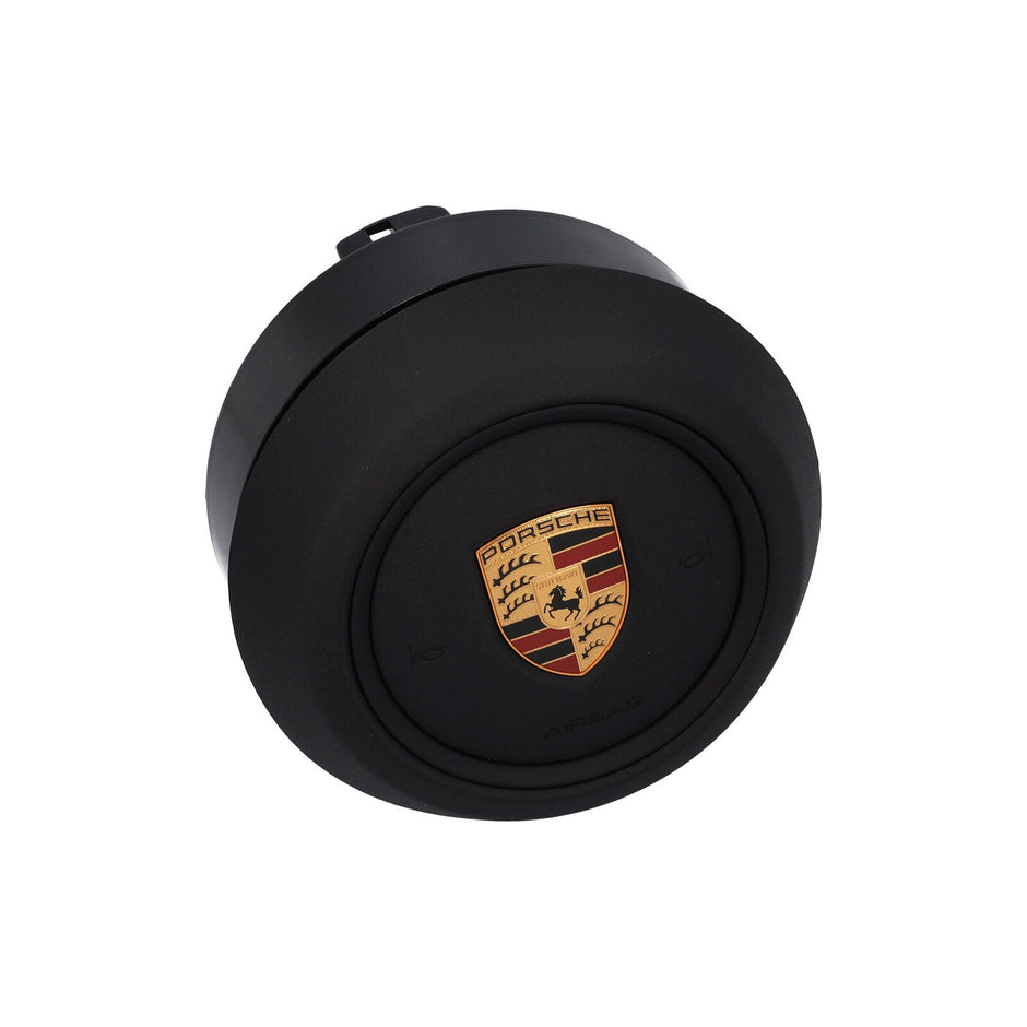 Airbag unit for steering wheel, Black-Black Porsche 992 – Genuine part