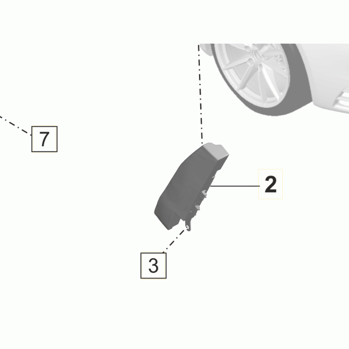 Side airbag unit Porsche 992 – Original part