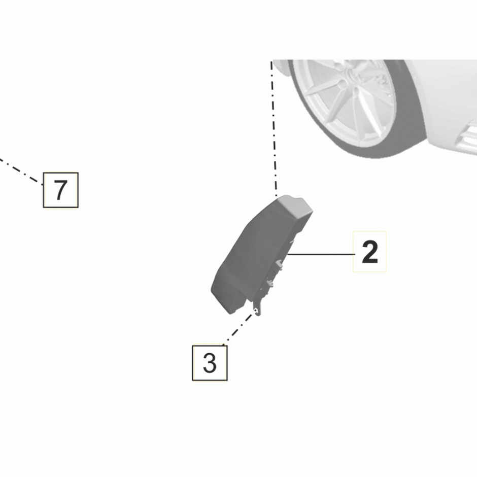 Side airbag unit Porsche 992 – Original part