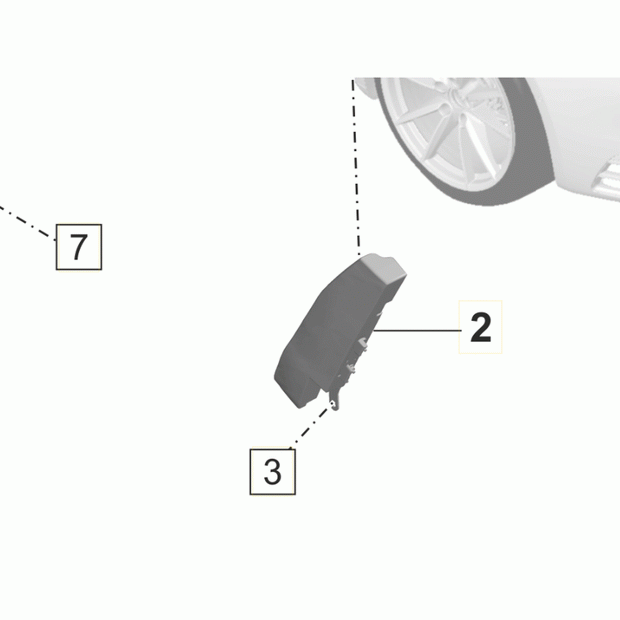 Seitenairbageinheit Porsche 992 – Originalteil