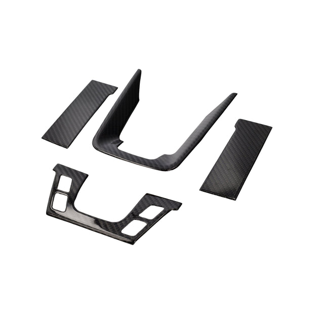 Mittelkonsolenverkleidungssatz in trockenem Carbon Porsche 992