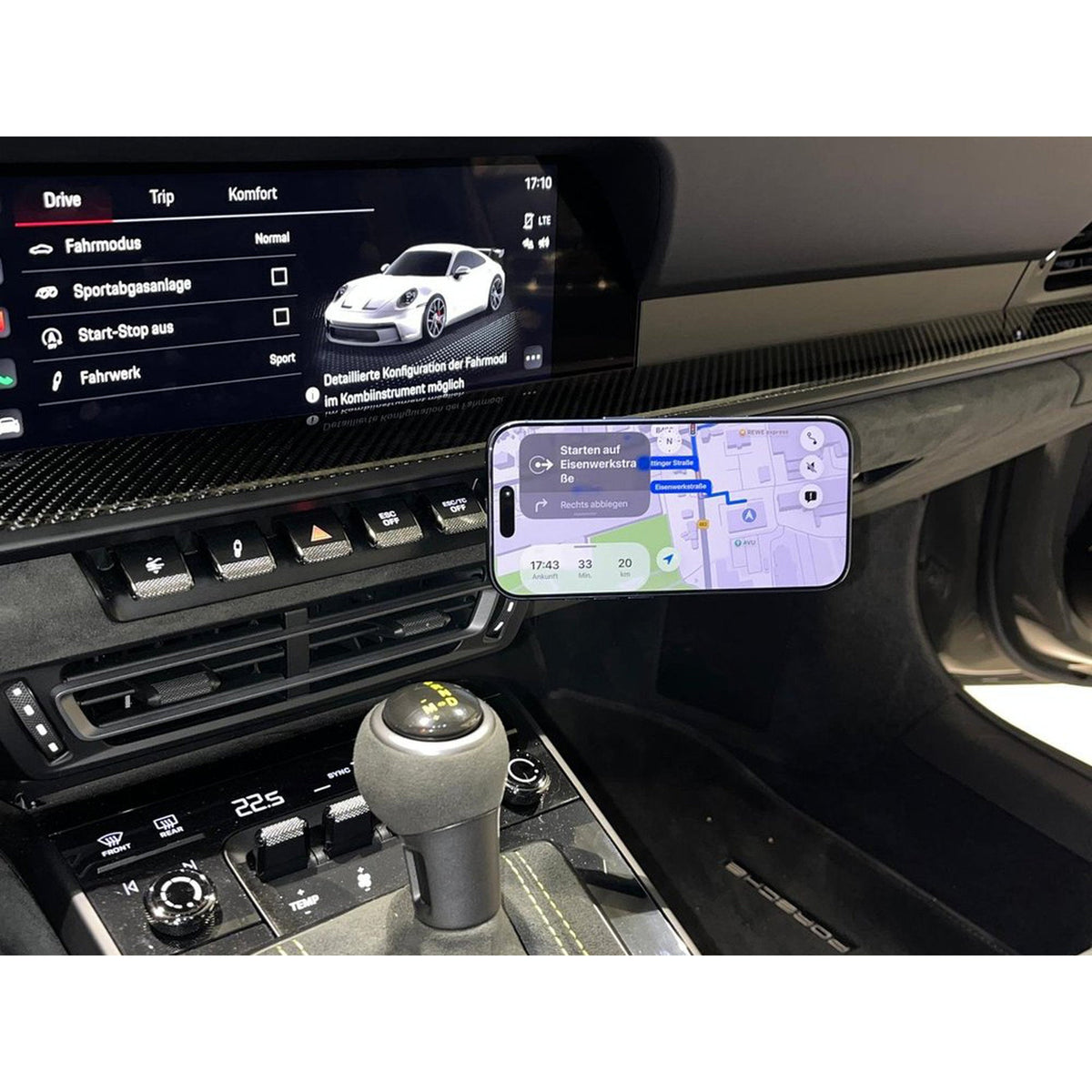 Smartphone Holder and Charger Porsche 992 – OEM Quality