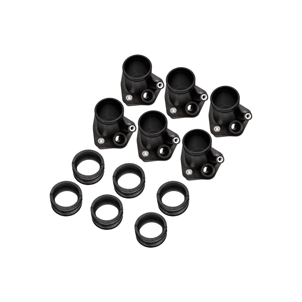 Intake Manifolds & Rubber Boots 6-Piece Set | Porsche 993 C2 / C4 / Turbo | OEM
