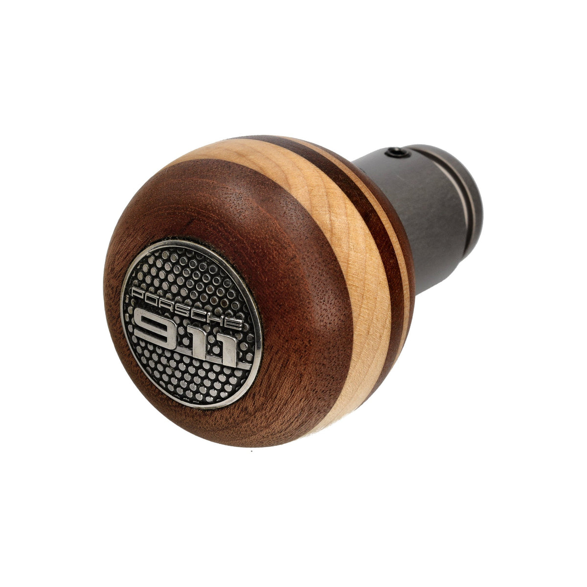 Gear knob made of mahogany and maple wood. Porsche 964 / 993 / 996 / 997
