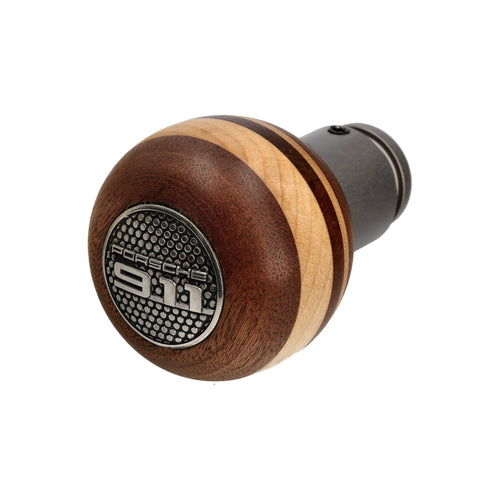 Gear knob made of mahogany and maple wood. Porsche 964 / 993 / 996 / 997
