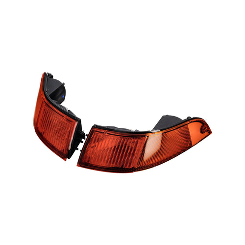 Blinkereinheiten hinten, gelb/rotes Glas (2er-Set) | Porsche 993 | OEM