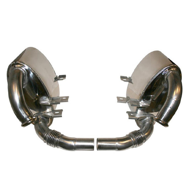 Muffler / Silencer Kit, stainless steel sport muffler. 'Sound Version'. Porsche 996