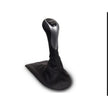 Schalthebel aus Leder mit silbernem Griffschaft. Porsche 996 / Boxster 986 S (Porsche Original)