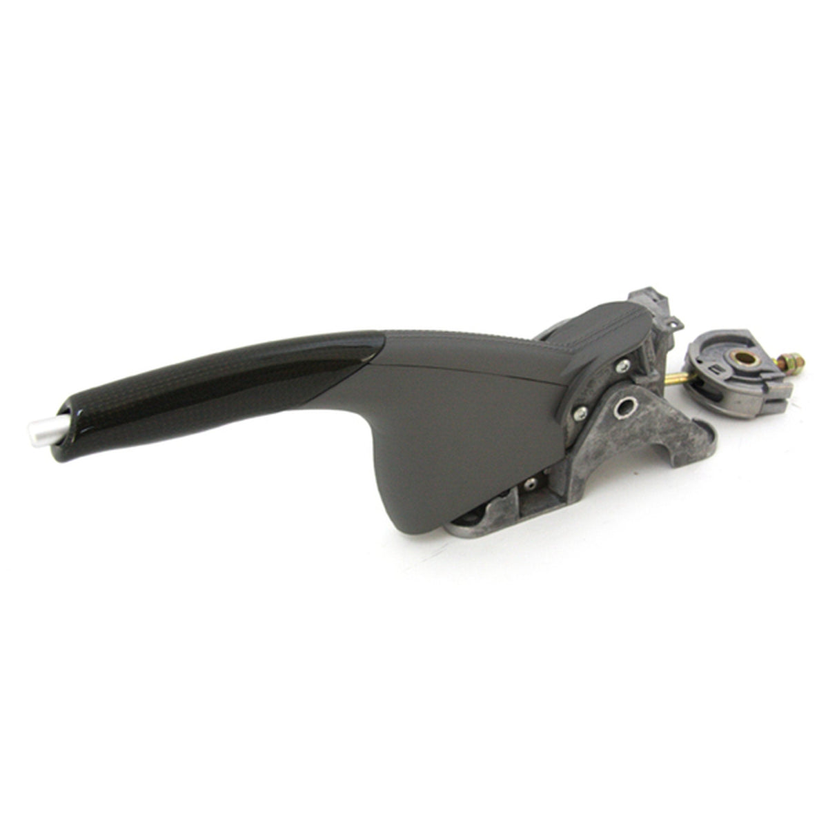 Handbremse in Carbon und Leder. Porsche 986 Boxster / 996 (Porsche Original)