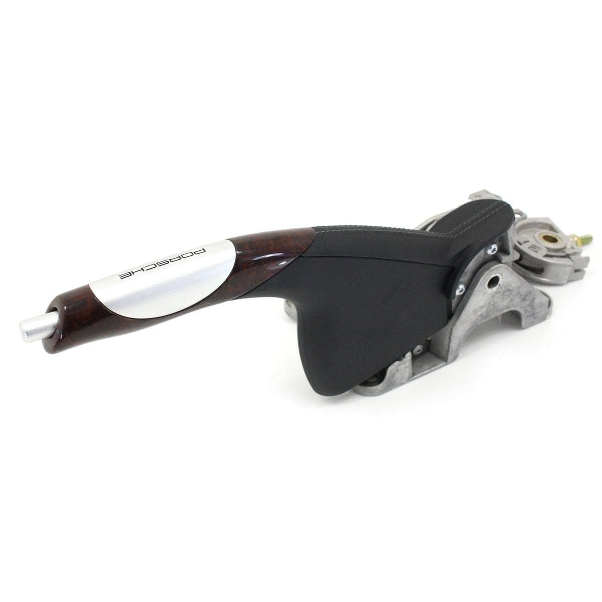 Handbrake, Dark Maple / Black. Porsche 996 1998 >> RHD (Porsche Original)