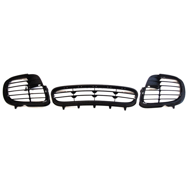 Frontstoßstangen-Turbo-Look-Grill-Set. Porsche 996