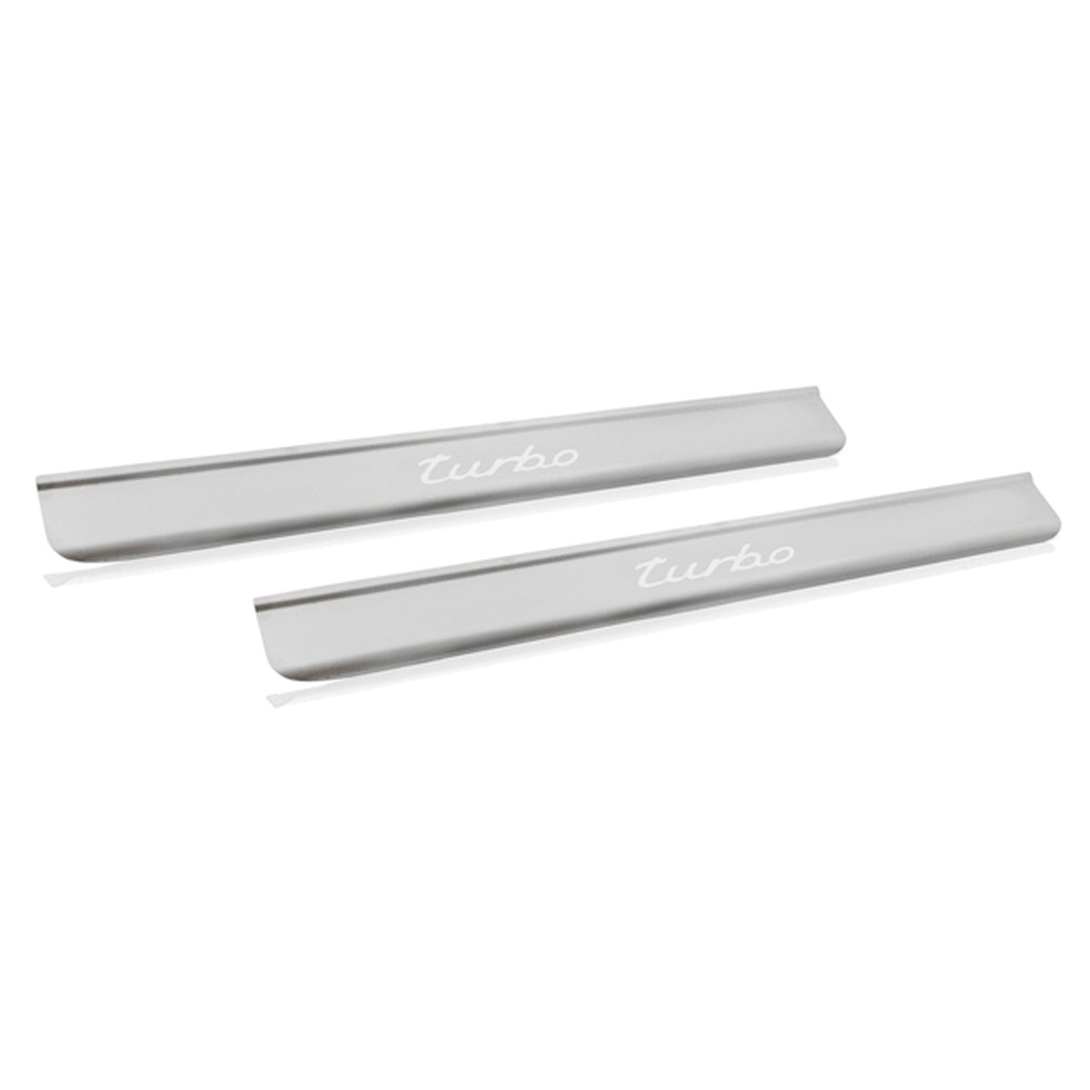 Door sill with Turbo lettering, stainless steel. Porsche 996 Turbo (Porsche Original)