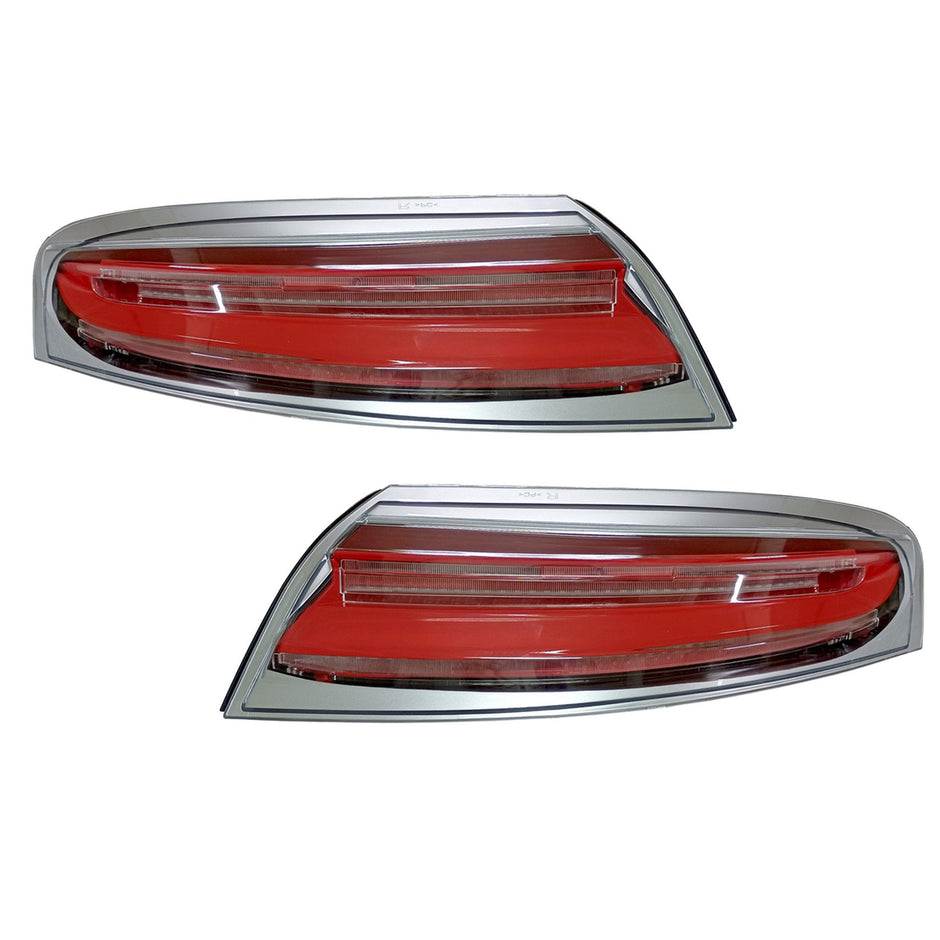 Heckblinkereinheiten, Voll-LED mit silbernem Rand + LED-Sequentialblinker für Porsche 996