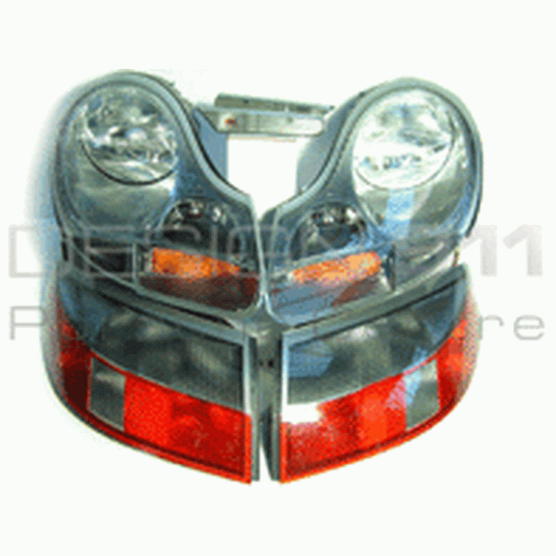 Clear lens upgrade kit Porsche 996 >>2001. LHD cars