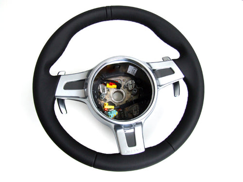 Lenkrad 3-Speichen Sport mit Schaltwippen, PDK Fahrzeuge. Porsche 997.2 / 987.2 Boxster / 987C.2 Cayman PDK-Fahrzeuge - Porsche Originalteil
