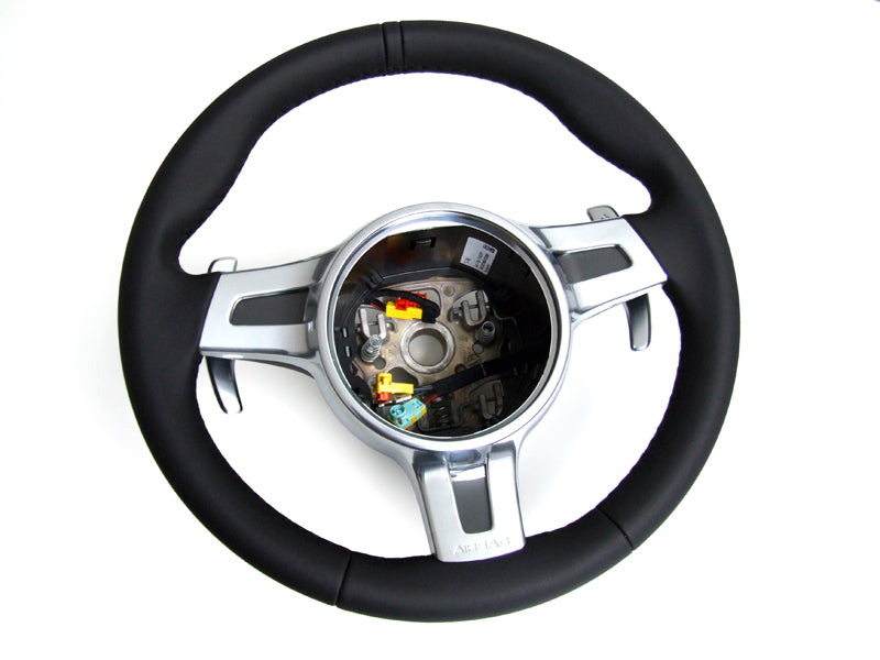 Steering Wheel 3-Spoke Sport with Paddle Shifters, PDK Vehicles – Porsche Boxster/Cayman