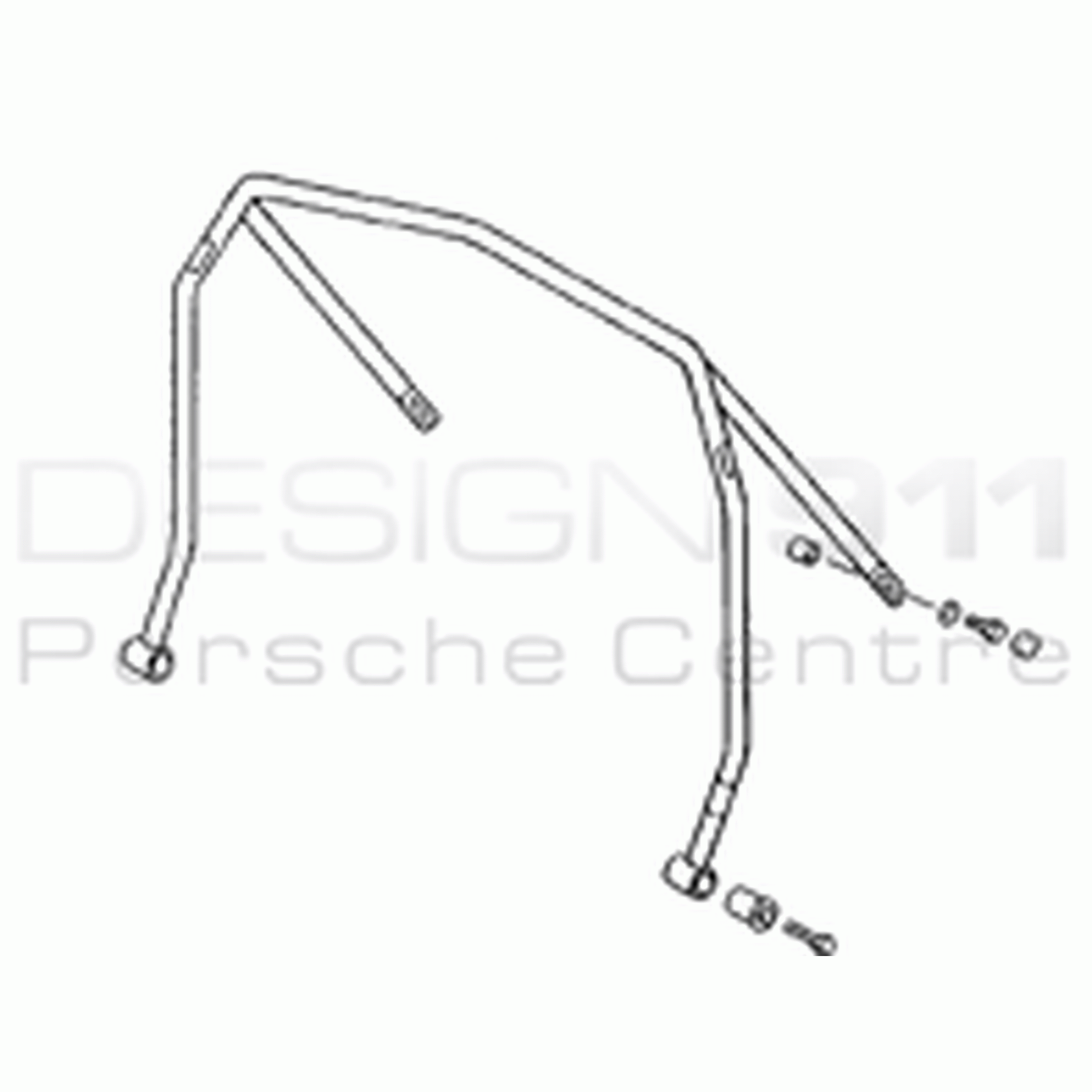 Überrollkäfig. Porsche 996 1998-04 4 Punkt ohne Geschirrbügel (Porsche Original)