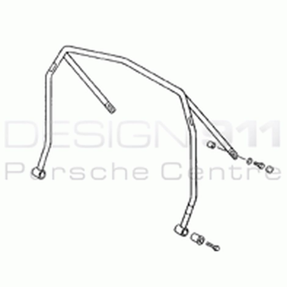 Überrollkäfig. Porsche 996 1998-04 4 Punkt ohne Geschirrbügel (Porsche Original)