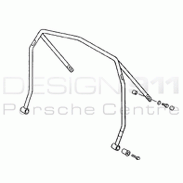 Roll cage. Porsche 996 1998-04 4-point without harness bar (Porsche Original)