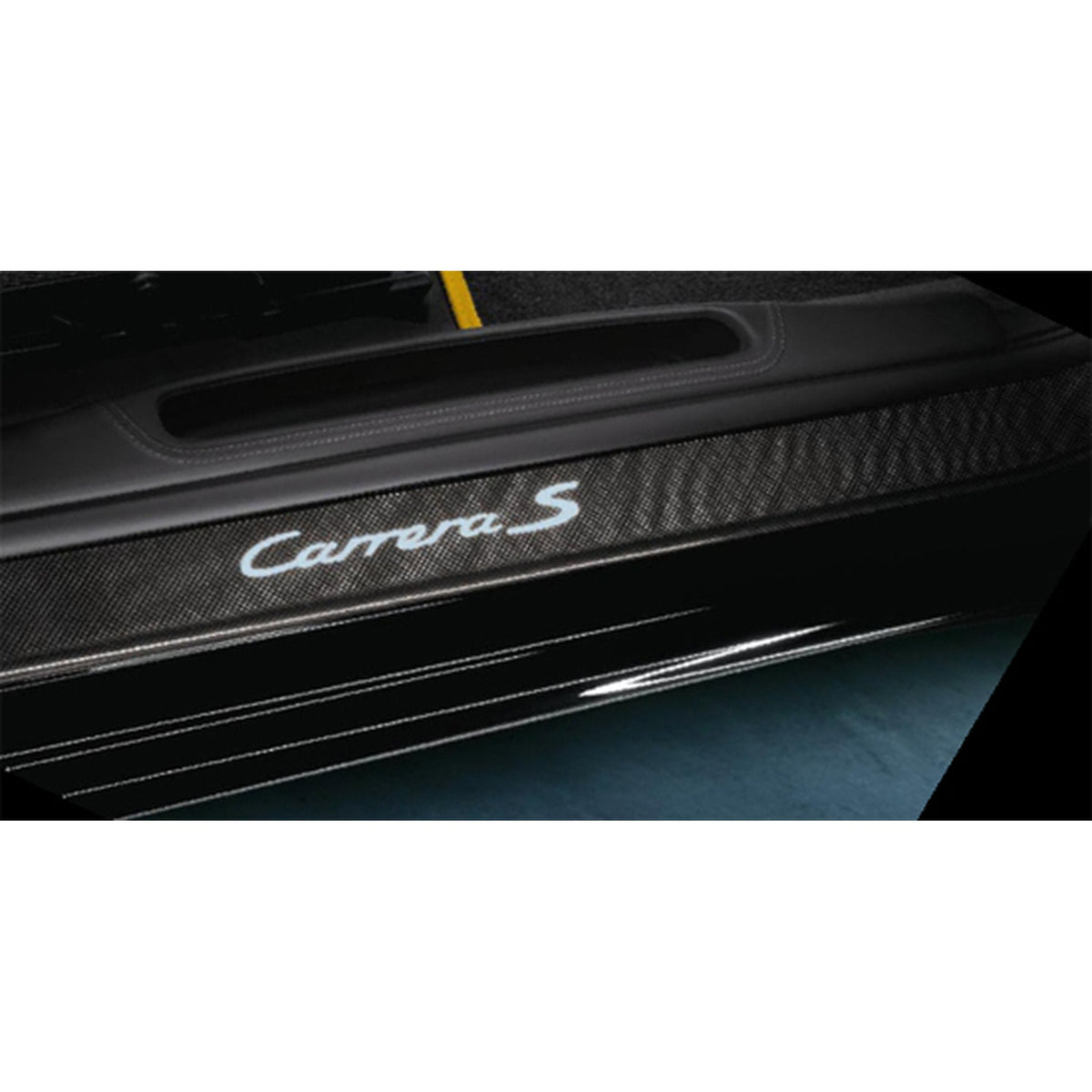 Side sill panels in carbon with illuminated logo. Porsche 997 MKI / 997 MKII - Porsche Original Part