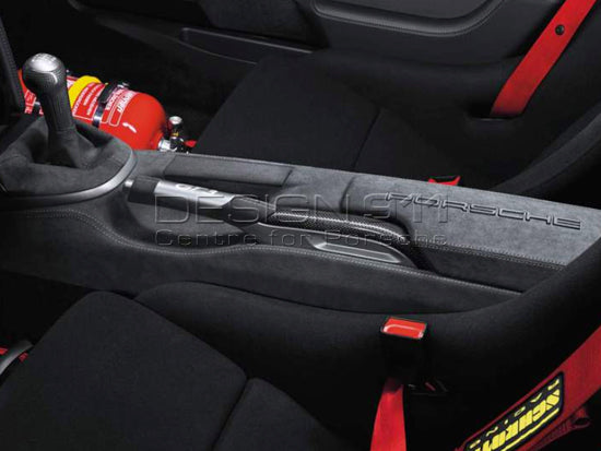 Mittelkonsole hinten in Alcantara. Porsche 997 Coupé / 987C Cayman - Porsche Originalteil
