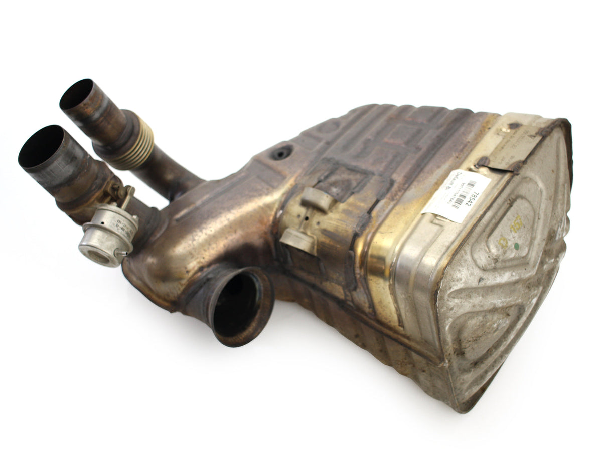 Used LEFT pre-muffler. Porsche 997.2 GT3 / 991.1 GT3 3.8L - Porsche Original Part
