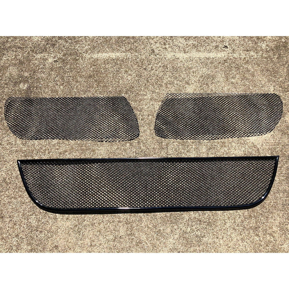 Komplettes Frontstoßstangengitter-Drahtgitter-Set. Porsche 997 Gen 1