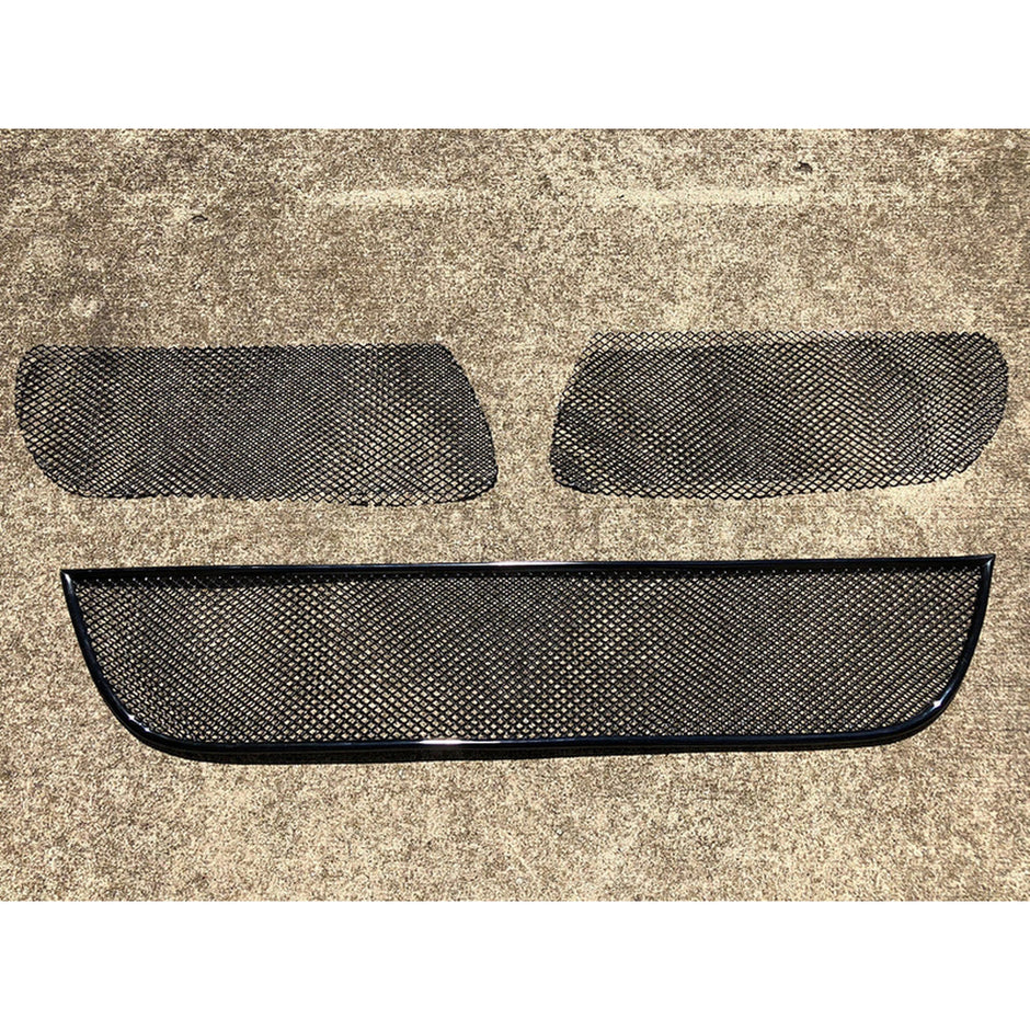 Complete Front Bumper Mesh Grille Set. Porsche 997 Gen 1