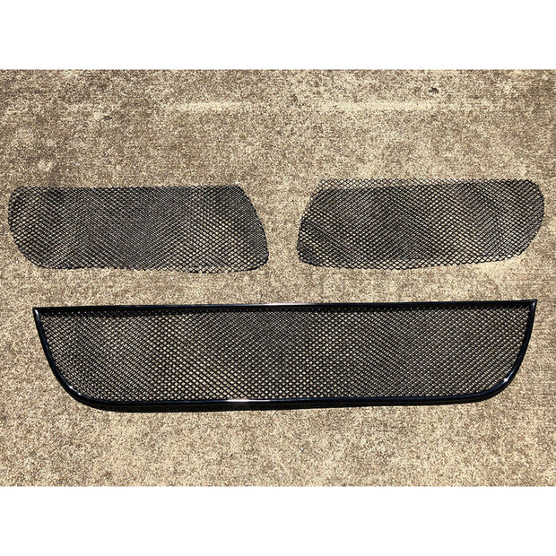 Complete Front Bumper Mesh Grille Set. Porsche 997 Gen 1