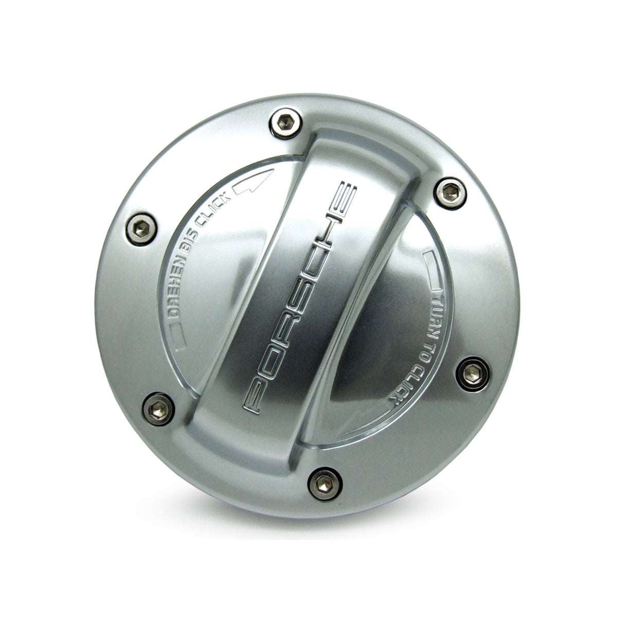 Tankdeckel. Aluminium-Optik. Porsche Boxster / 996 / 997 / Cayenne (Porsche Original)