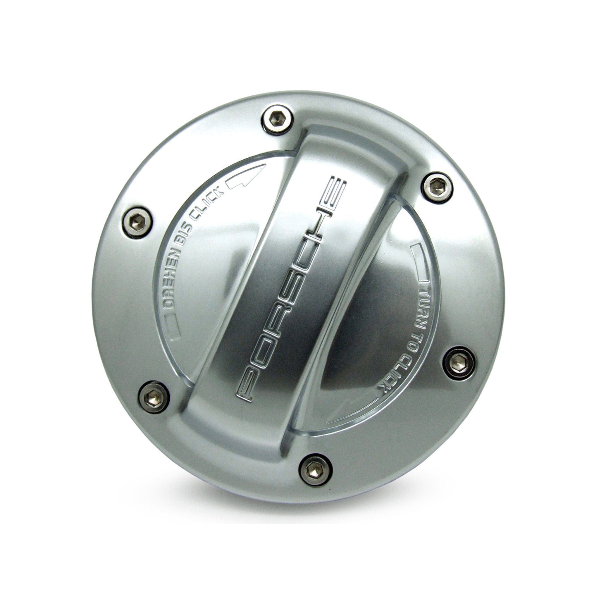 Fuel filler cap. Aluminum look. Porsche Boxster / 996 / 997 / Cayenne - Porsche Original Part