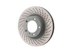 Brake disc, front, drilled monoblock, 330 x 28 mm. Porsche 997 MKII / 991 / 981/982 Boxster / 981C/982C Cayman