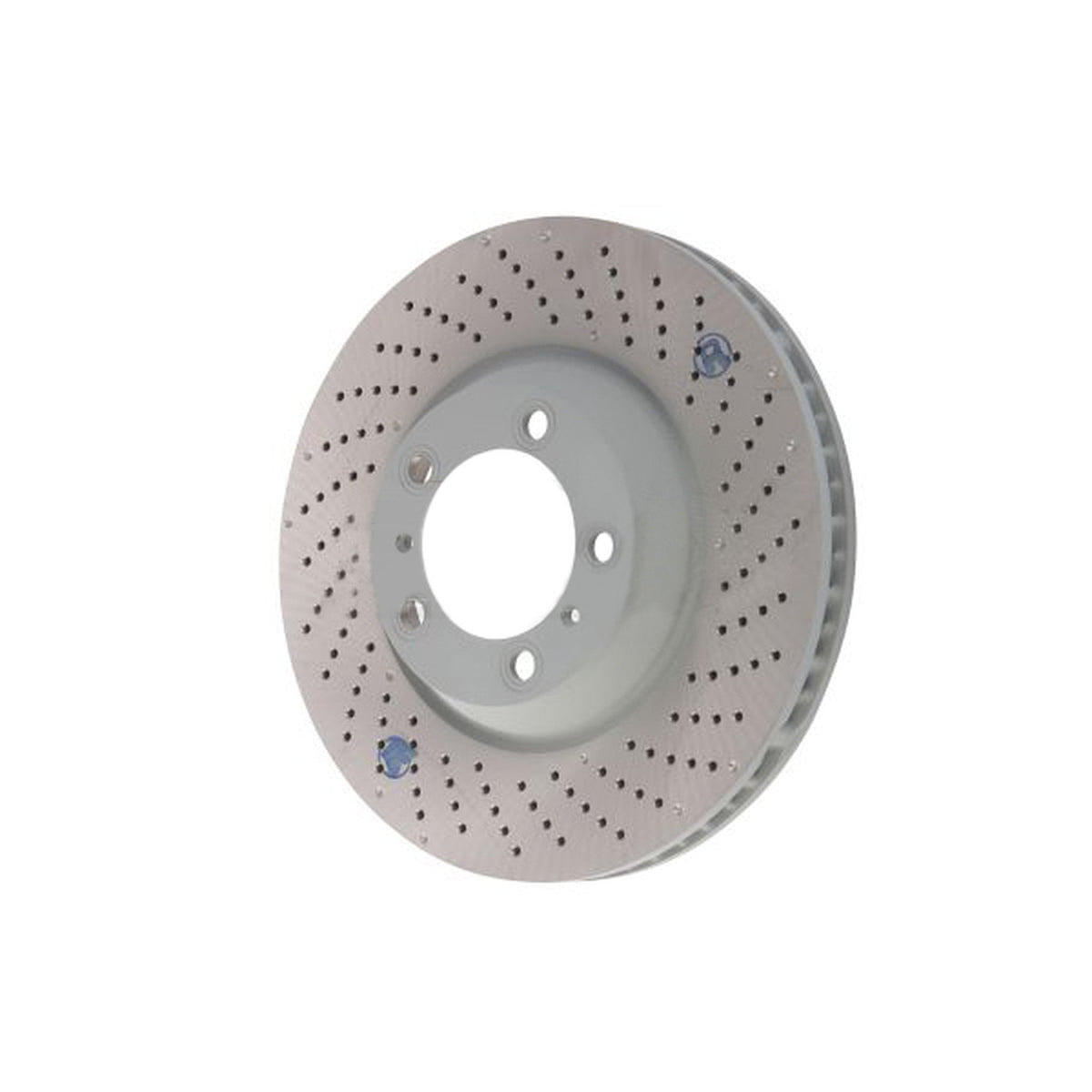 Front brake disc, drilled, monobloc, 350x34mm. Porsche 996 GT3 / 997 GT3