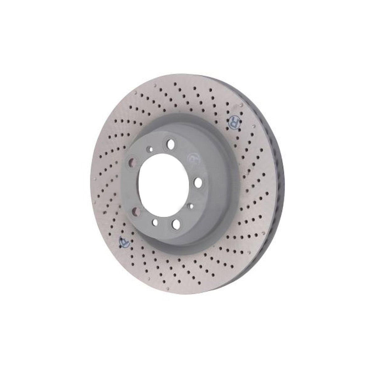 Brake disc, rear, drilled monobloc, 350 x 28 mm. Porsche 997 TURBO / 997 GT3
