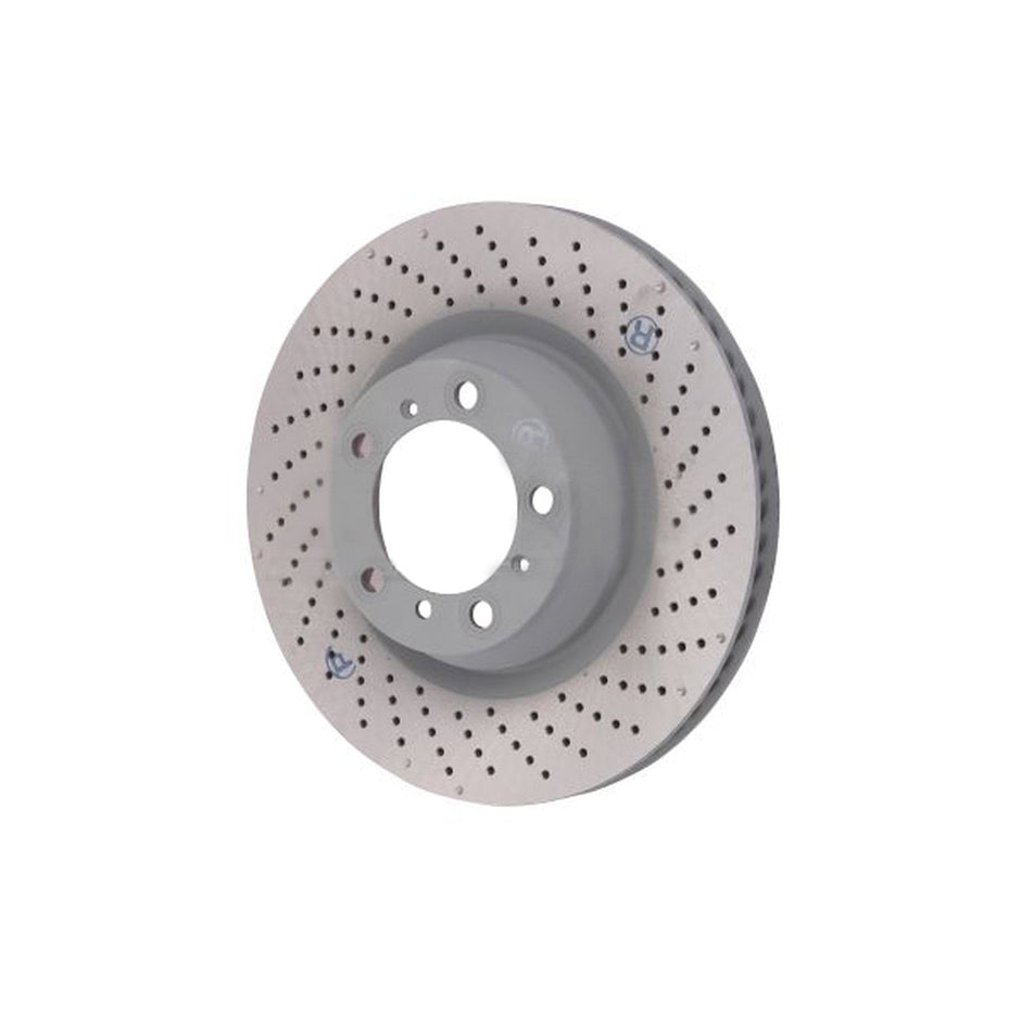Brake disc, rear, drilled monobloc, 350 x 28 mm. Porsche 997 TURBO / 997 GT3