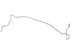 Brake line, right. Porsche 997.2 C4 / C4S - Porsche Genuine Part