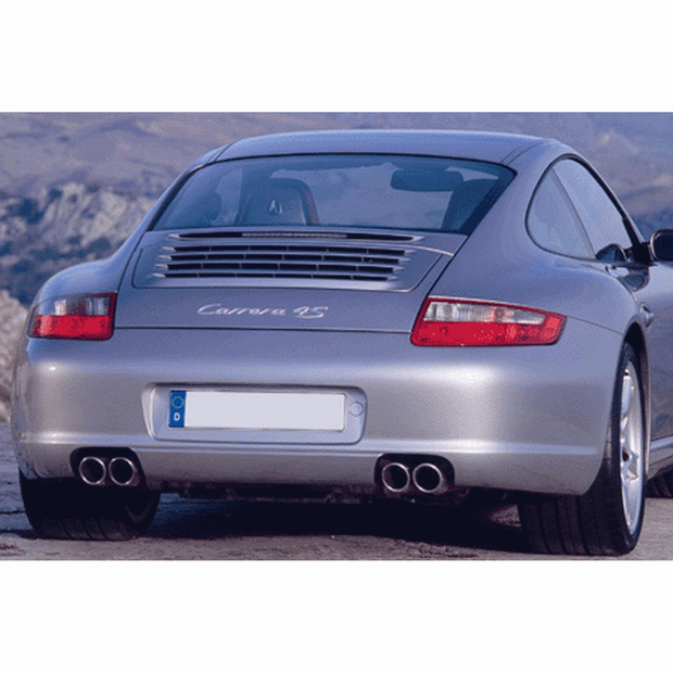 Rear bumper. Porsche 997 MKI C4 / C4S (OE part no. 99750541104G2X / 99750591102G2X)