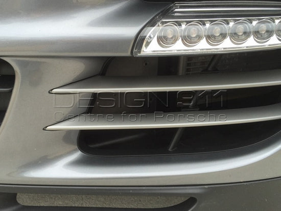 Seitenleistensatz Frontstoßstange (2-teilig). Porsche 997.2 Turbo - Porsche Originalteil