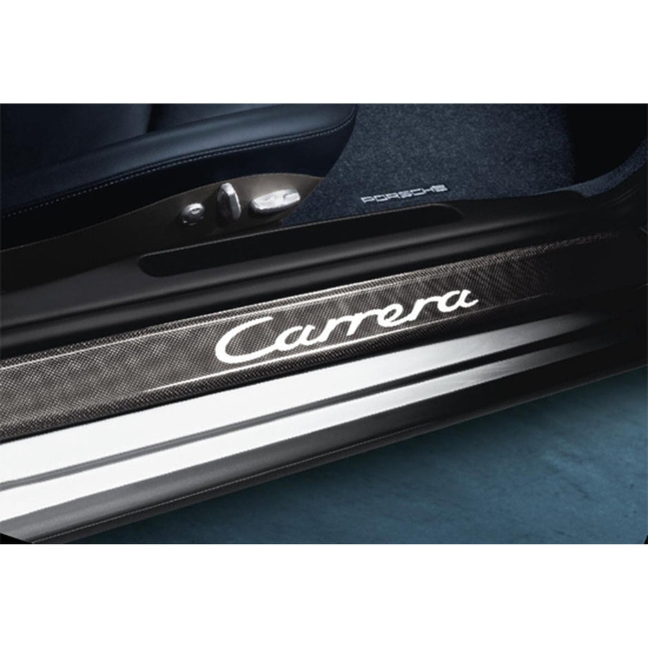 Carbon side skirt trims with logo. Porsche 997 MKI / 997 MKII - Porsche Original Part
