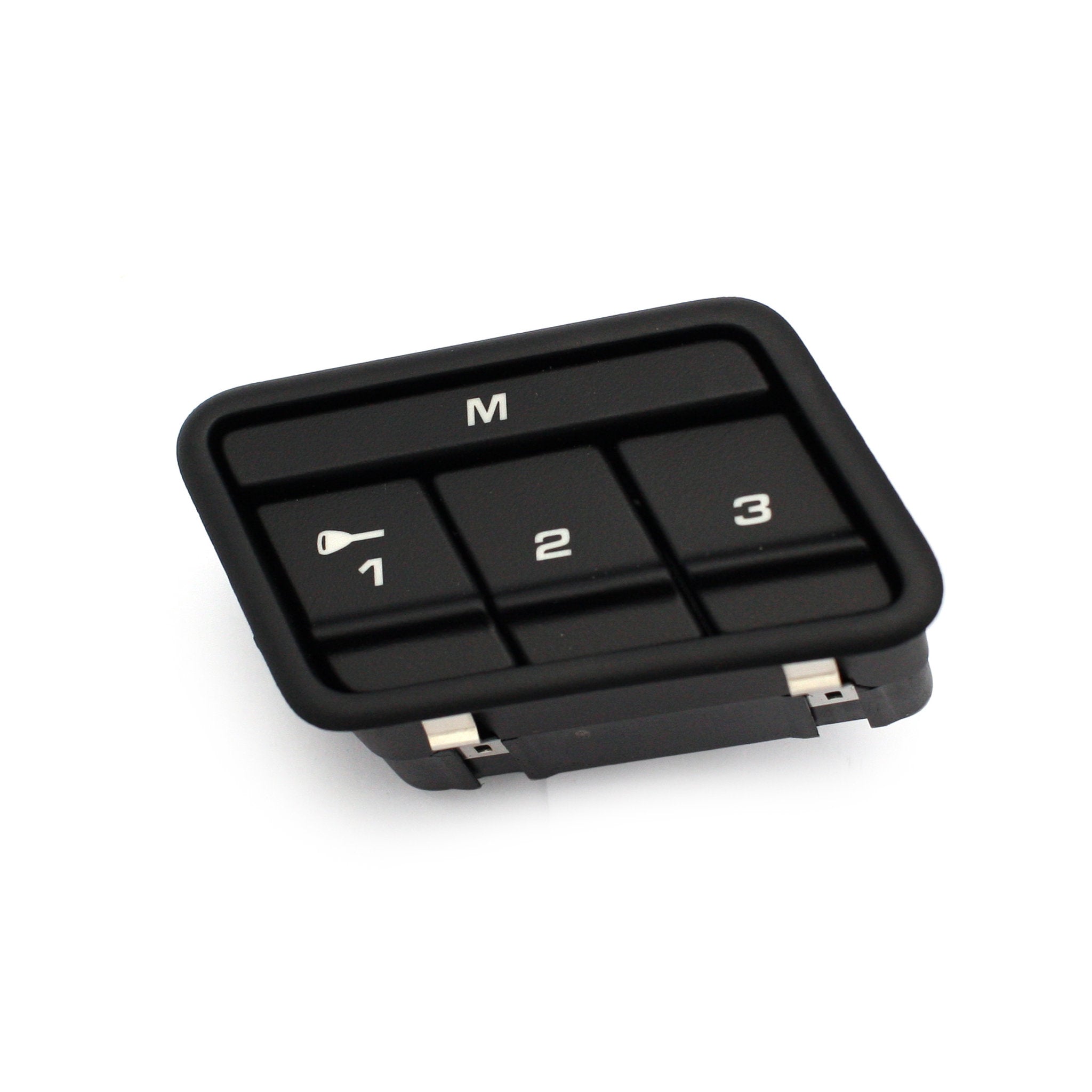 Memory-Schalter zur Sitzverstellung, Mattschwarz. Porsche 997 / 987 Boxster / 987C Cayman