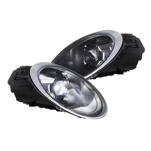 Headlights with two halogen projectors in 992 style, Porsche 997.1 and 997.2, LHD