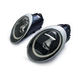 Scheinwerfer Dual Projector Halogen + Aurora Light, schwarzes Glas. Porsche 997 05-08 SCHWARZE LINSE RHD